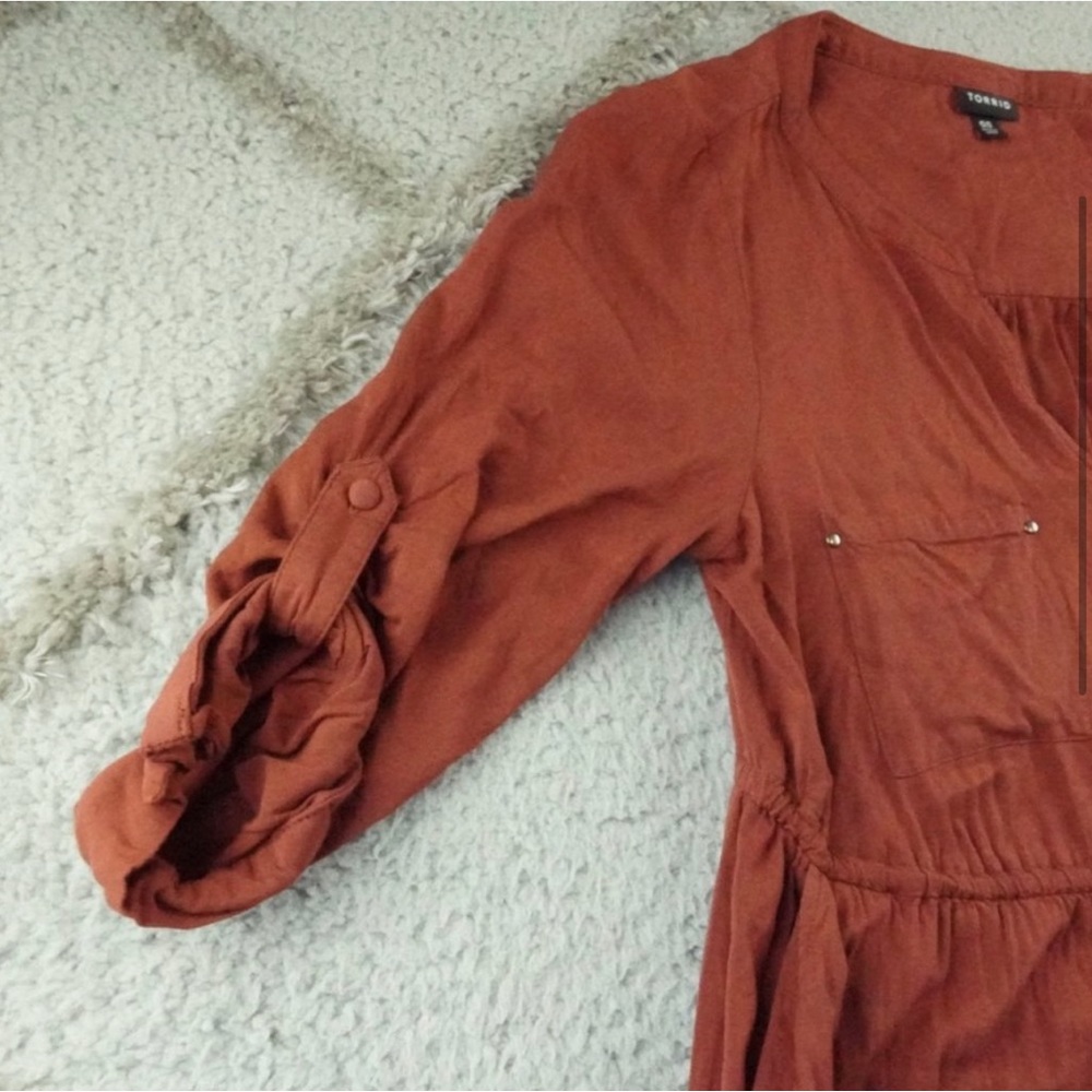 Torrid Mini Challis Zip Front Shirt Dress Womens Plus
Size 00 - Picture 3 of 5